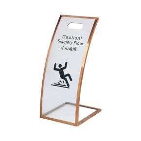 Caution Wet Floor Sign Made From Clear Acrylic 