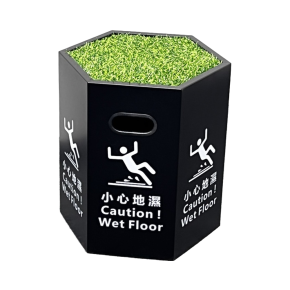 Leak Catcher Wet Floor Sign and Water Collector System