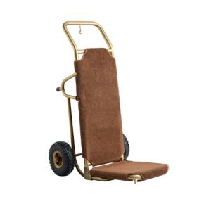 Stainless steel hotel handtruck luggage trolley  for 5 star hotel 