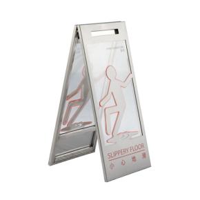 Stainless Steel Caution Sign