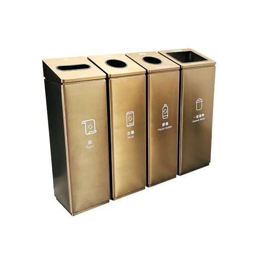 Modern Commercial Recycling and Trash Bins