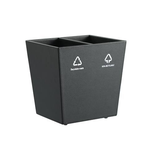 Hotel PU Leather Recycling Bin
