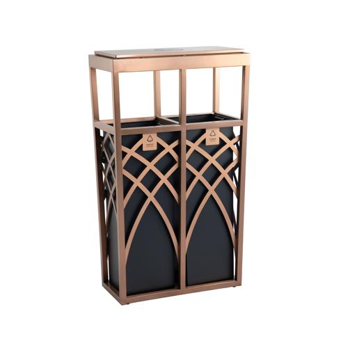 Commercial recycle bin for hotel supplies