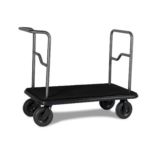 Stylish design hotel luggage trolley with Gunmetal