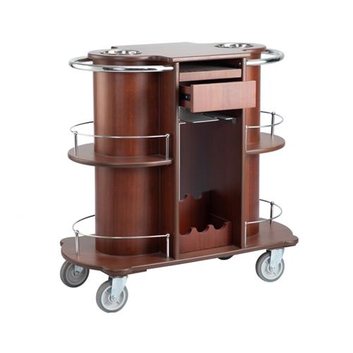 Restaurant liquid service trolley  
