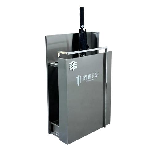 Stainless umbrella stand for commercial zone