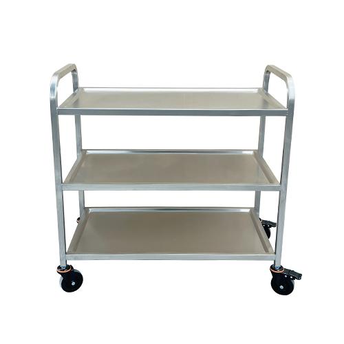 Stainless Dining Cart-3 Shelf Heavy Duty Utility Cart 