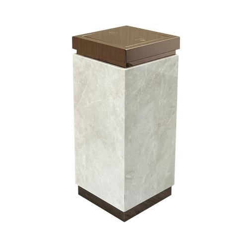 Hotel lobby marble trash can 