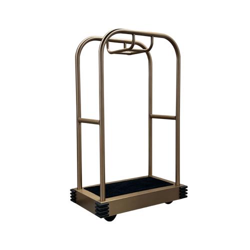 Stainless rose gold hotel luggage carts