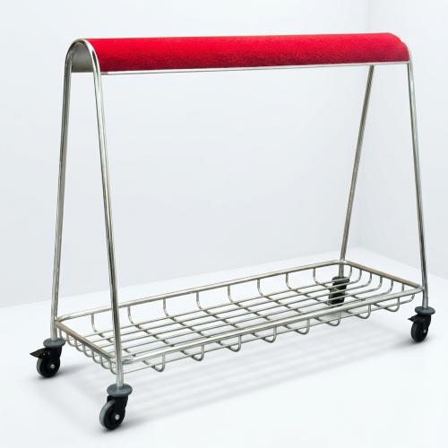 Hotel stainless steel linen cart 