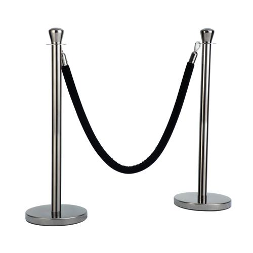 Flat Top Stainless Steel Stanchion Post w/ Flat Base 